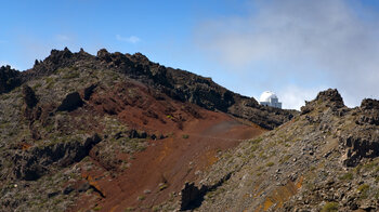 Wanderweg entlang der Cumbre de los Andenes mit dem Observatorium