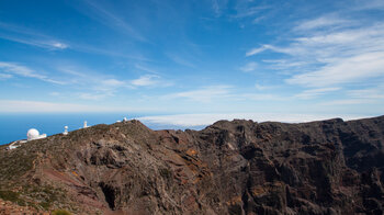 die Teleskope des Observatoriums an der Cumbre de los Andenes auf La Palma