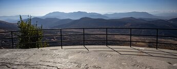 Panorama vom Picacho de Cabra zur Sierra de Rute