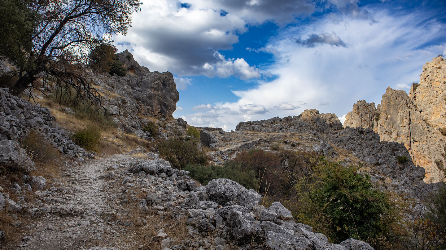 Wanderweg durch die Felsenschlucht bei Zuheros