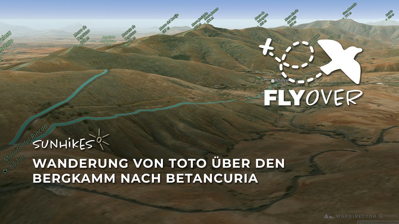 Fuerteventuras Königstour im 3D-Flyover: Über die höchsten Bergkämme nach Betancuria