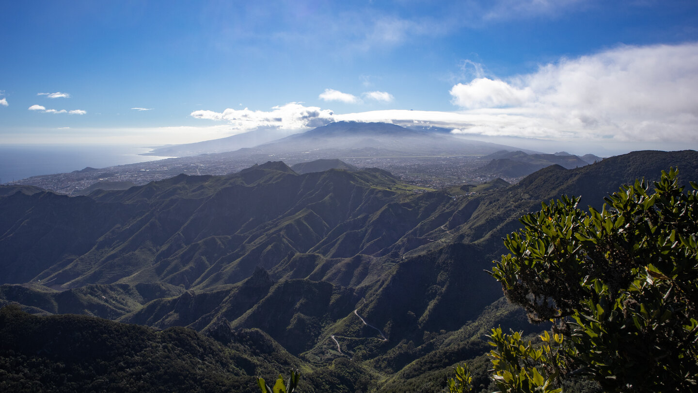 Blick vom Mirador Pico del Inglés über Teneriffa