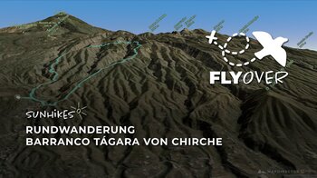 Spektakulärer Höhenweg auf Teneriffa: Die raue Runde durch den Barranco Tágara im Flyover Video