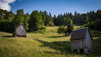 Heuhütten an der Forbacher Panorama-Runde