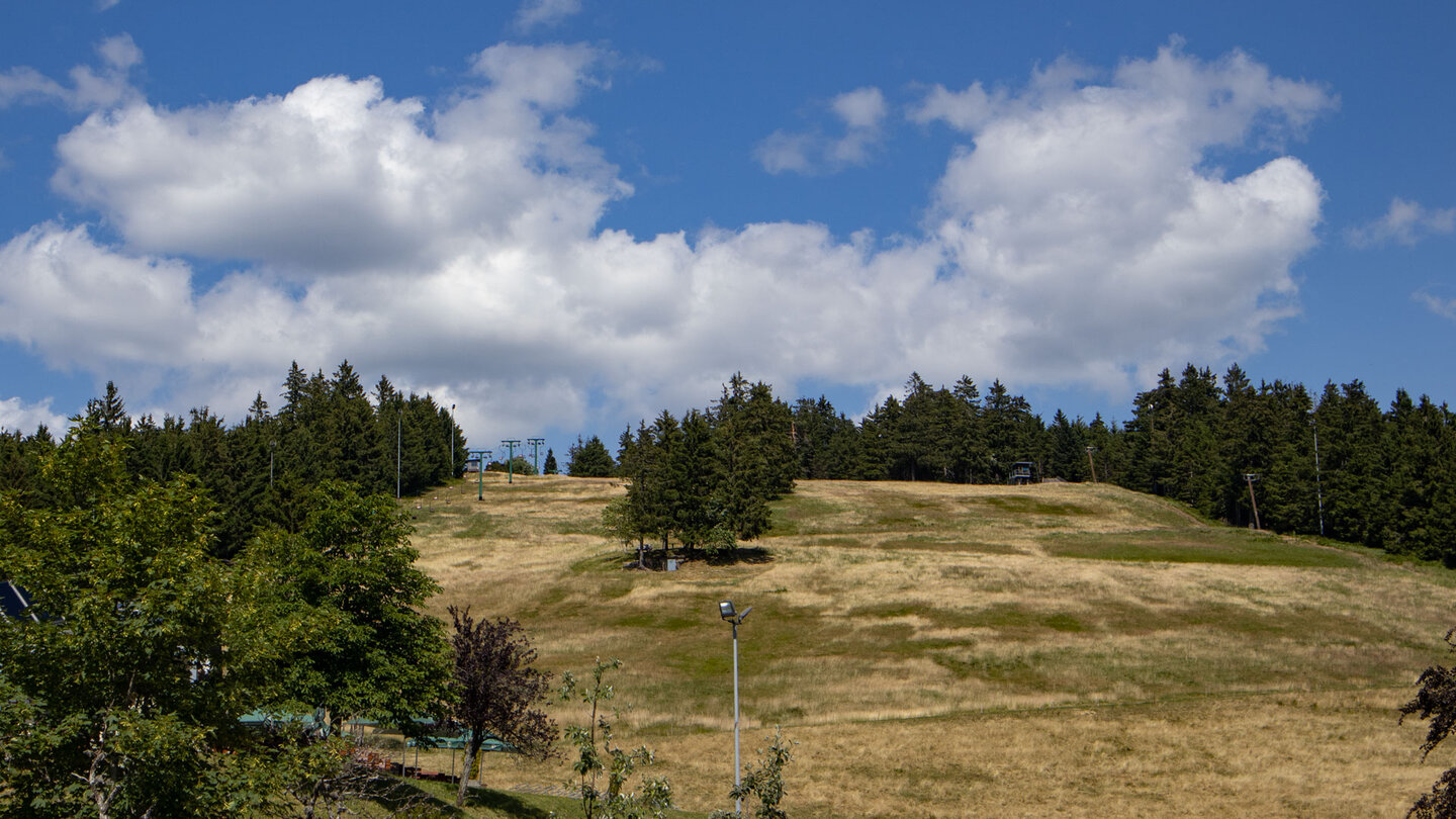 der Skihang des Ruhesteins