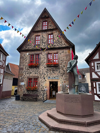 Stadtmühle und Strumpfbrunnen in Lauterbach