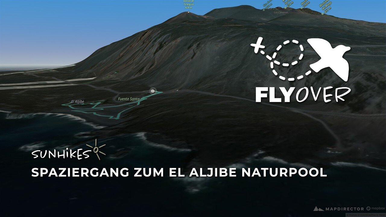 Zu den geheimen Badebecken in der Lava: Der Weg zum El Aljibe Naturpool auf La Palma – Flyover Video
