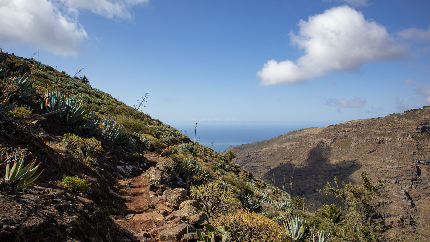 Wanderweg entlang der Ruta 18 zum Playa El Cabrito