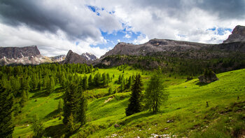 Bergpanorama von den Cinque Torri