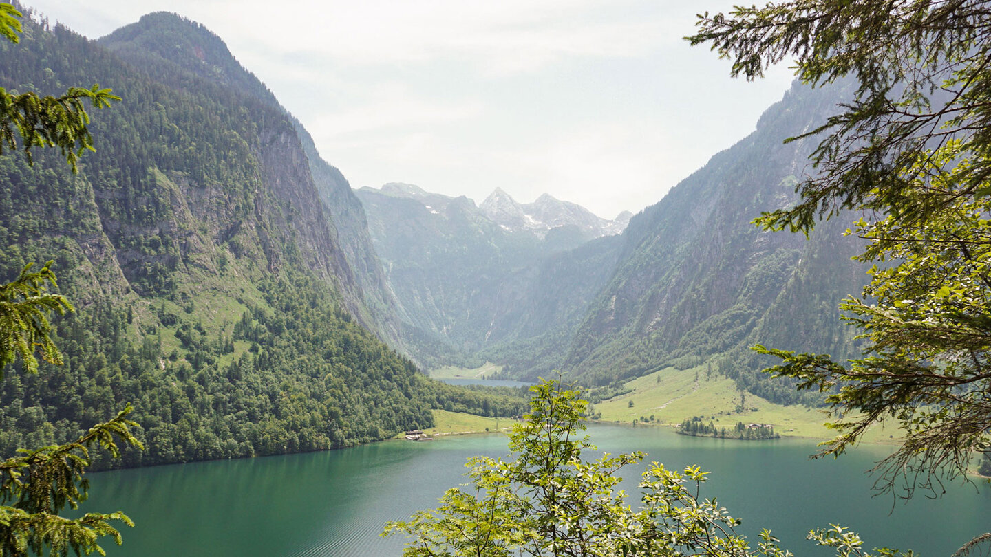 Ausblick über den Königssee und Obersee