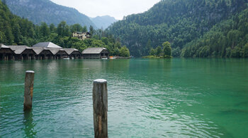 Bootshäuser am Königssee