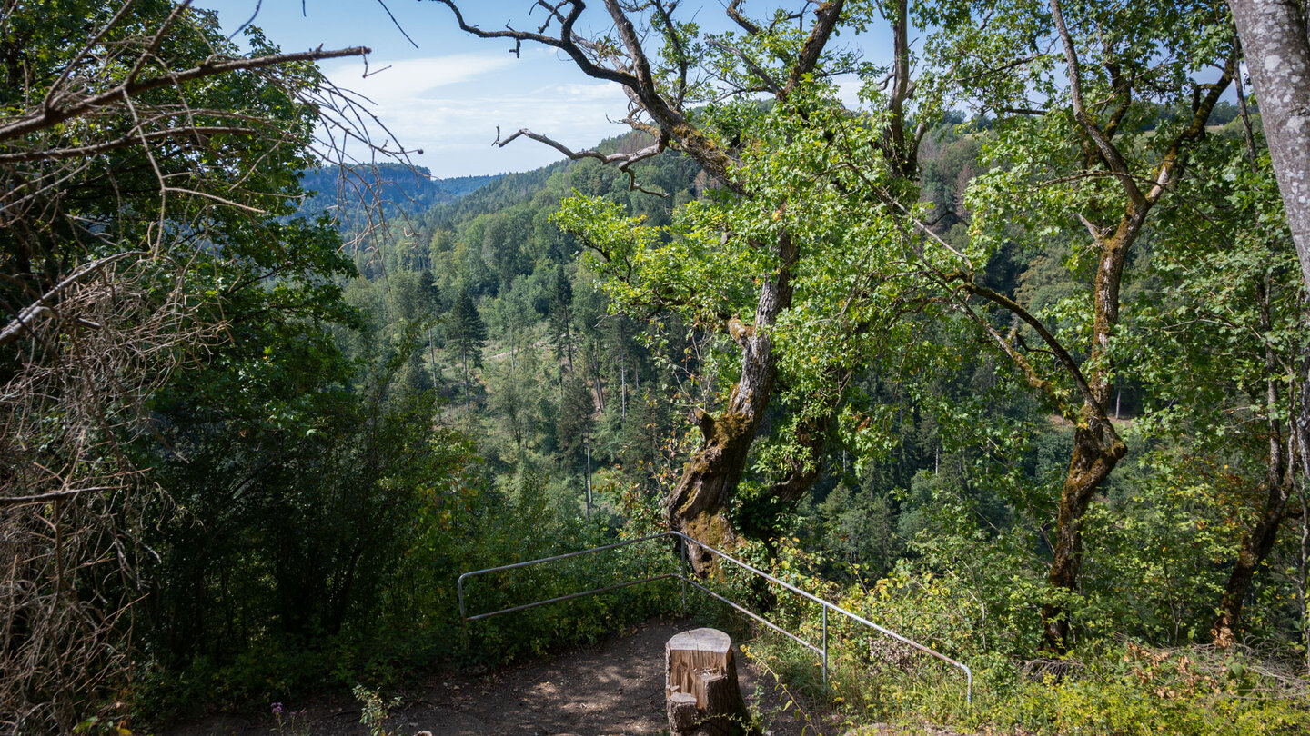 Aussichtspunkt mit Blick über die Wutachschlucht