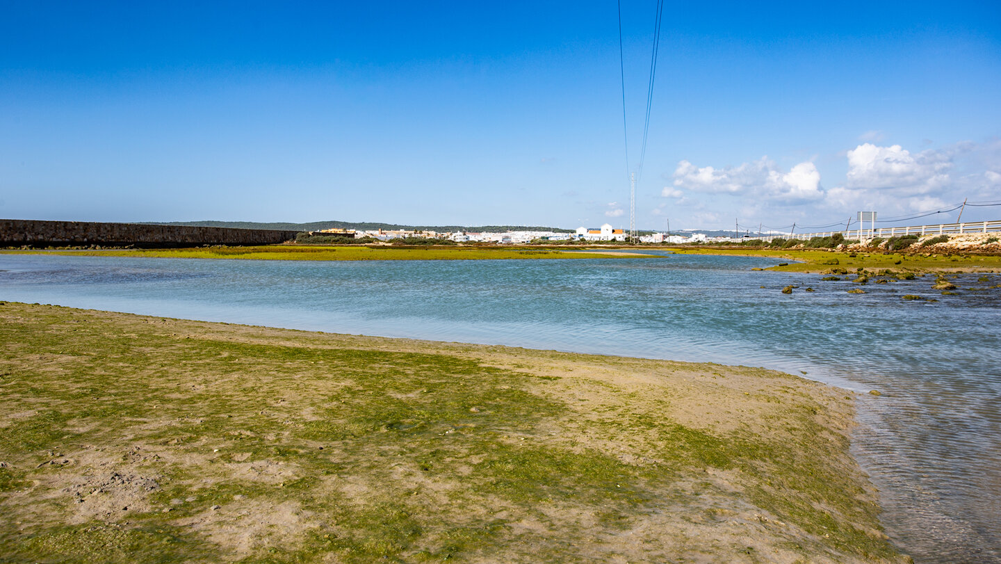 Mündung des Río Barbate in den Marismas de Barbate