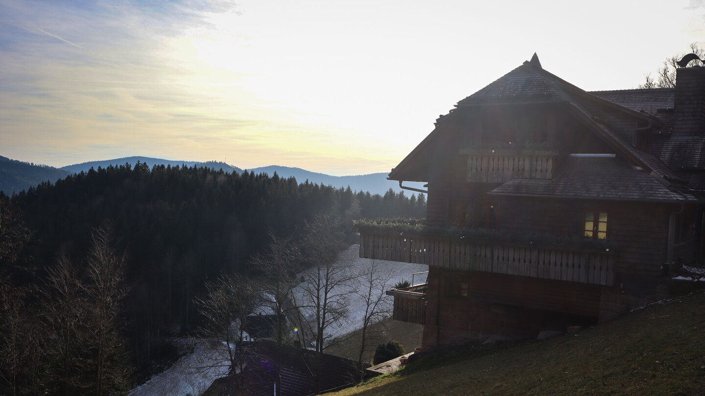 Renchtalhütte bei Bad Peterstal-Griesbach im Abendlicht