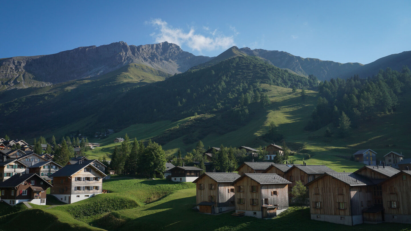 Blick über das Dorf Malbun Blick über das Dorf Malbun