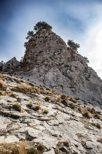 Dolomitfelsen an der Cueva del Morrión