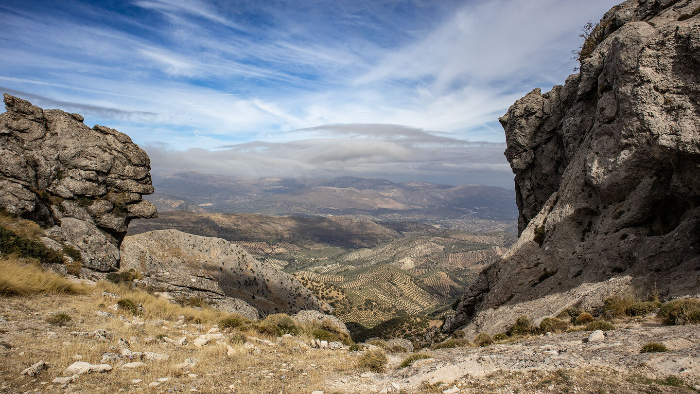 Ausblick vom Bergrücken des La Tiñosa