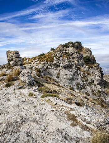 Wanderweg entlang des Bergrückens des La Tiñosa