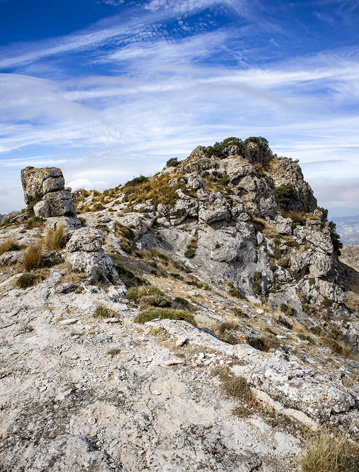 Wanderweg entlang des Bergrückens des La Tiñosa