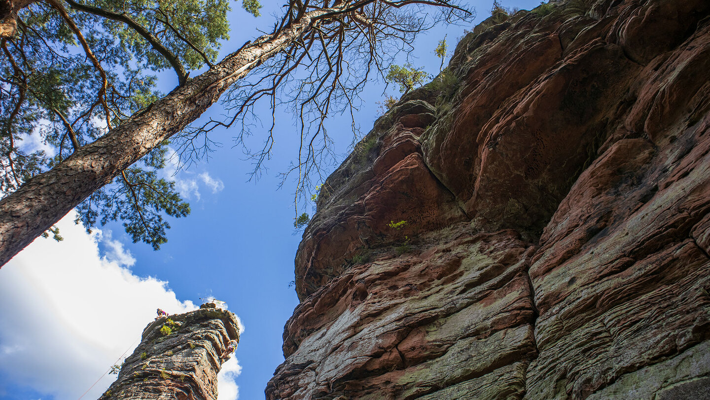 Jungturm und Münzfels auf der Wanderroute