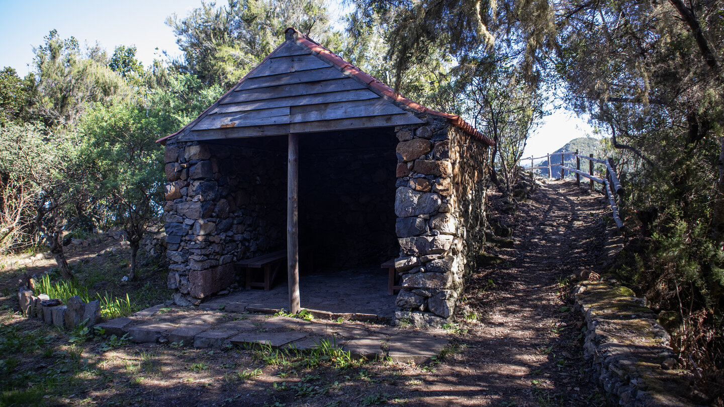 Rasthütte beim Mirador Doña Pola