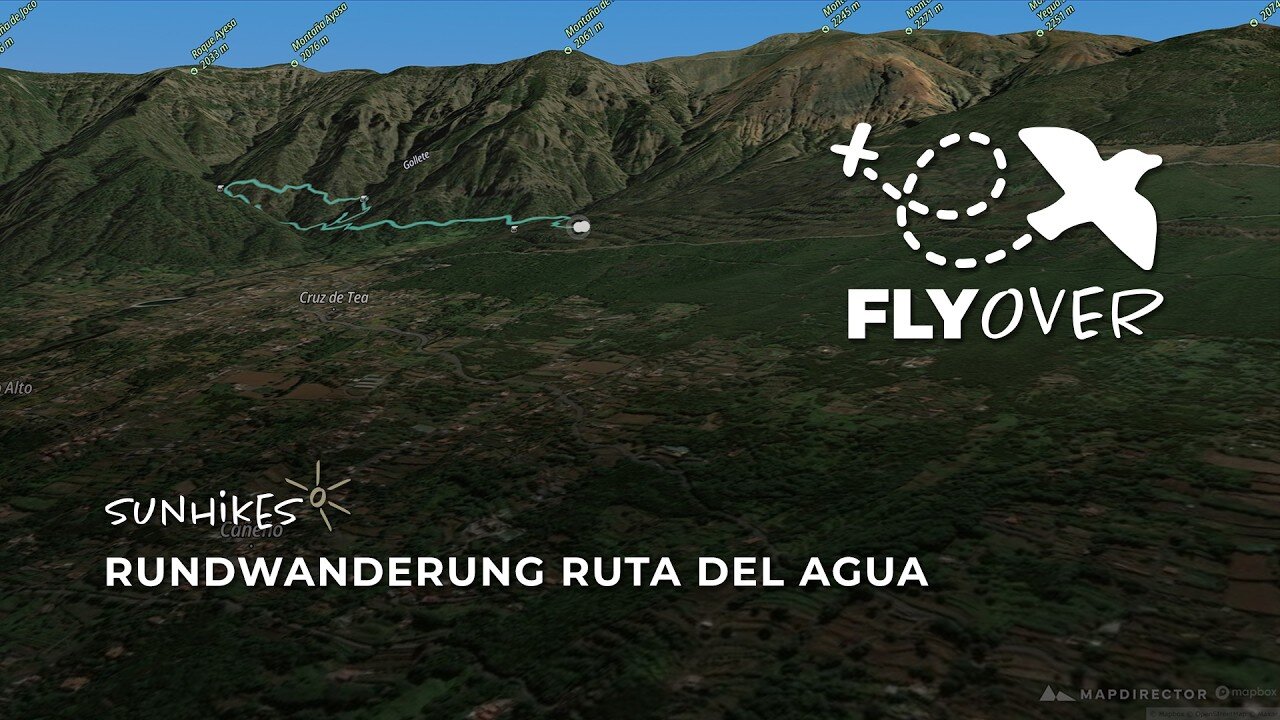 Verwunschene Waldpfade und historische Wasserwege im Orotava-Tal auf Teneriffa (Flyover Video)