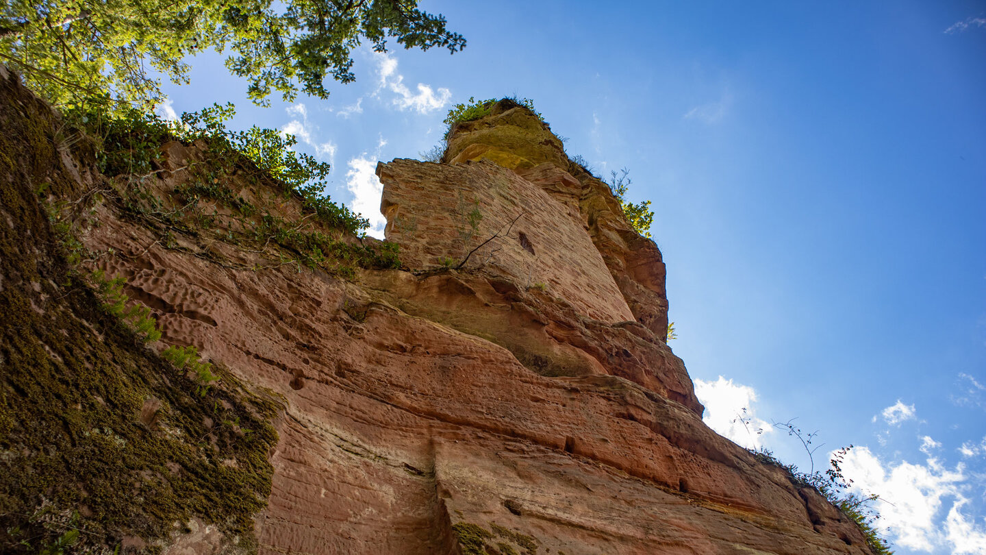 Mauerreste an der Burgruine der Froensburg bei Niedersteinbach