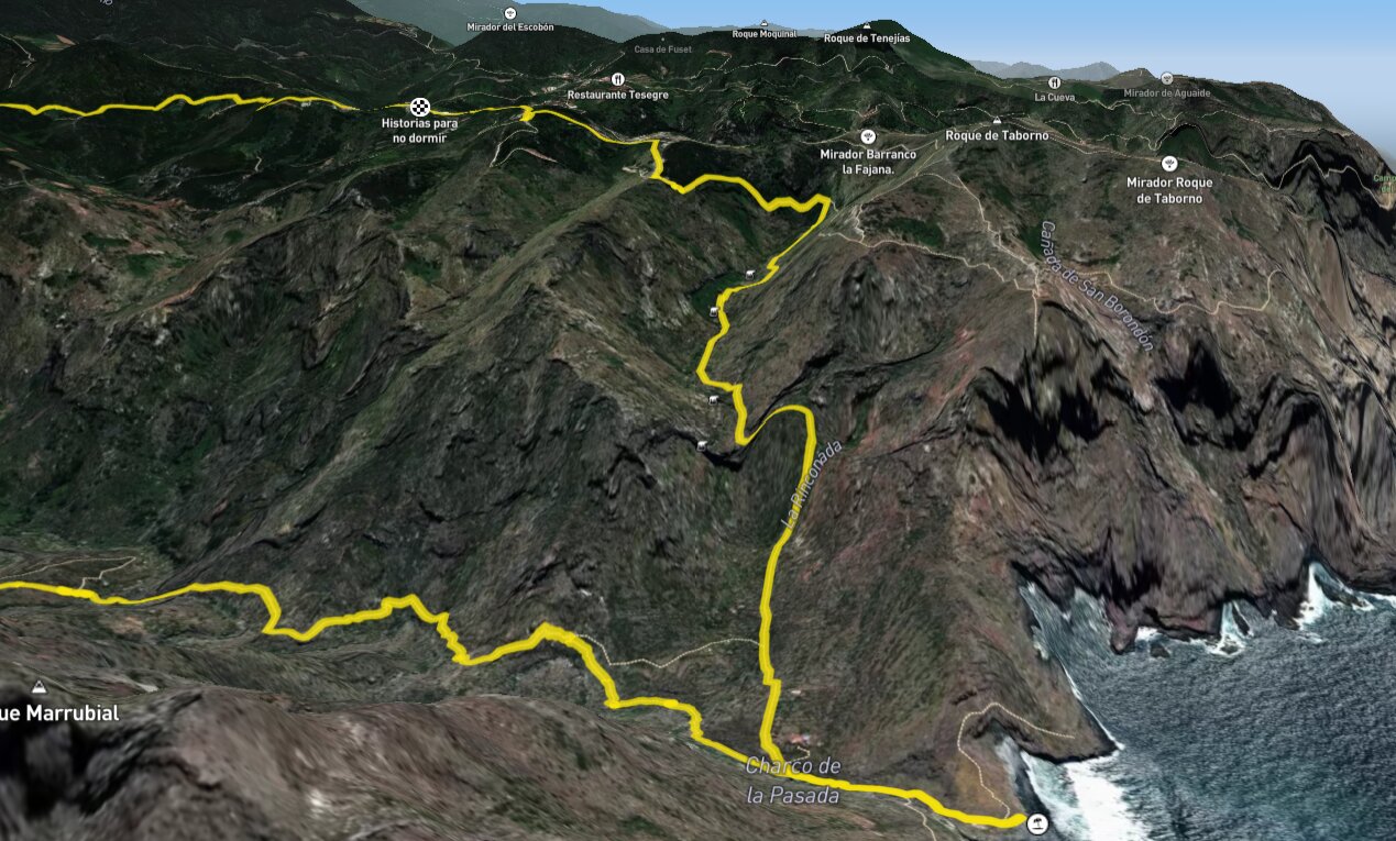 Sunhikes 3D Routenplaner Taborno - Aufstieg
