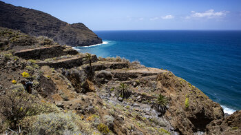 aufgegebene Terrassenfelder am Barranco de las Bolas