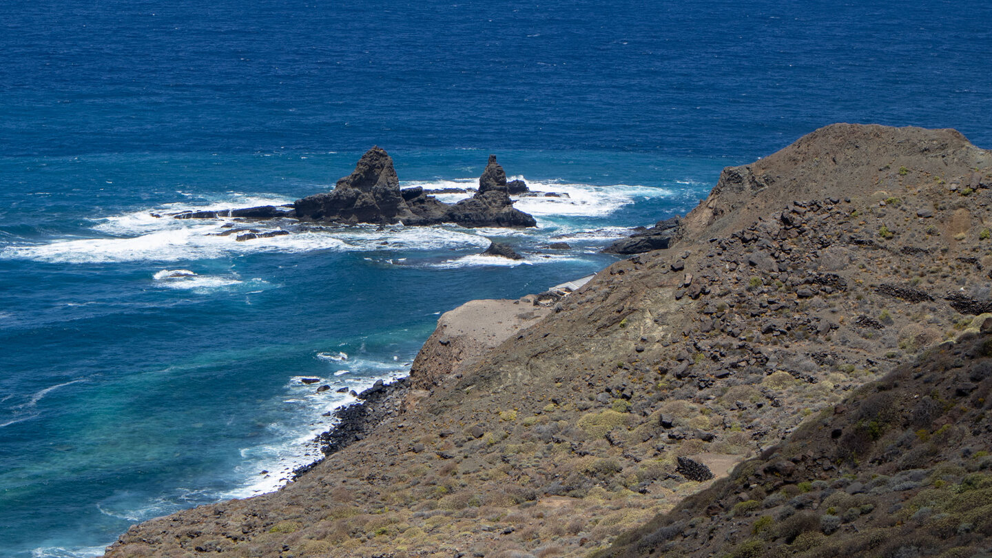 Blick auf die Felsgruppe Calao de los Roques