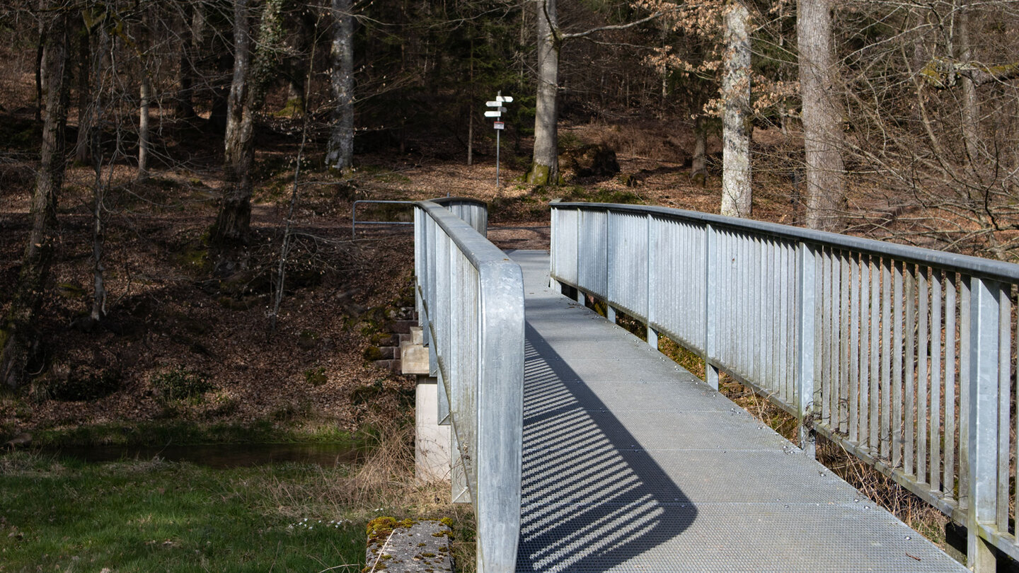 Fußgängerbrücke am Graf-Rhena-Weg bei Fischweiher