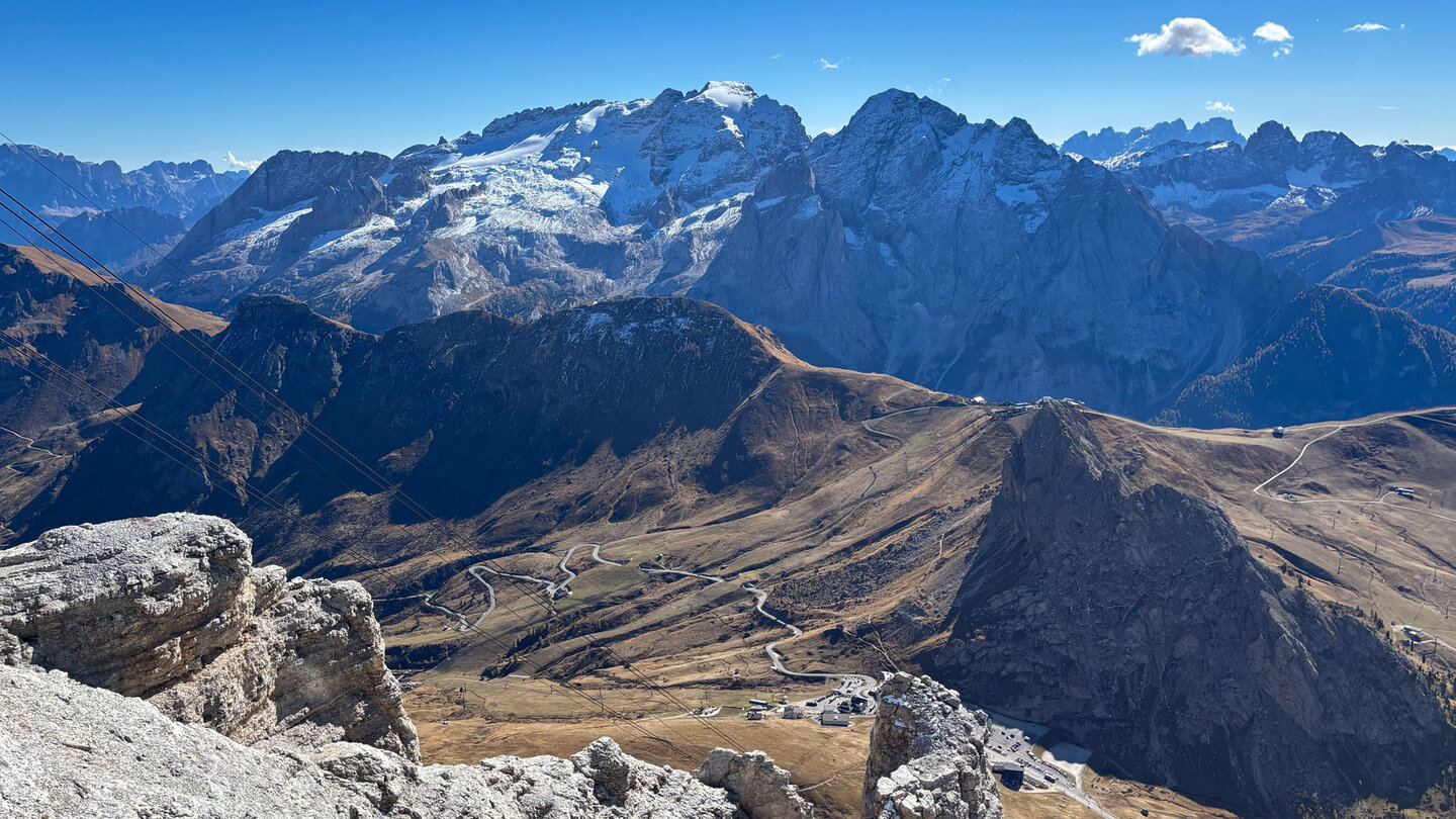 Marmolata-Massiv vom Sass Pordoi