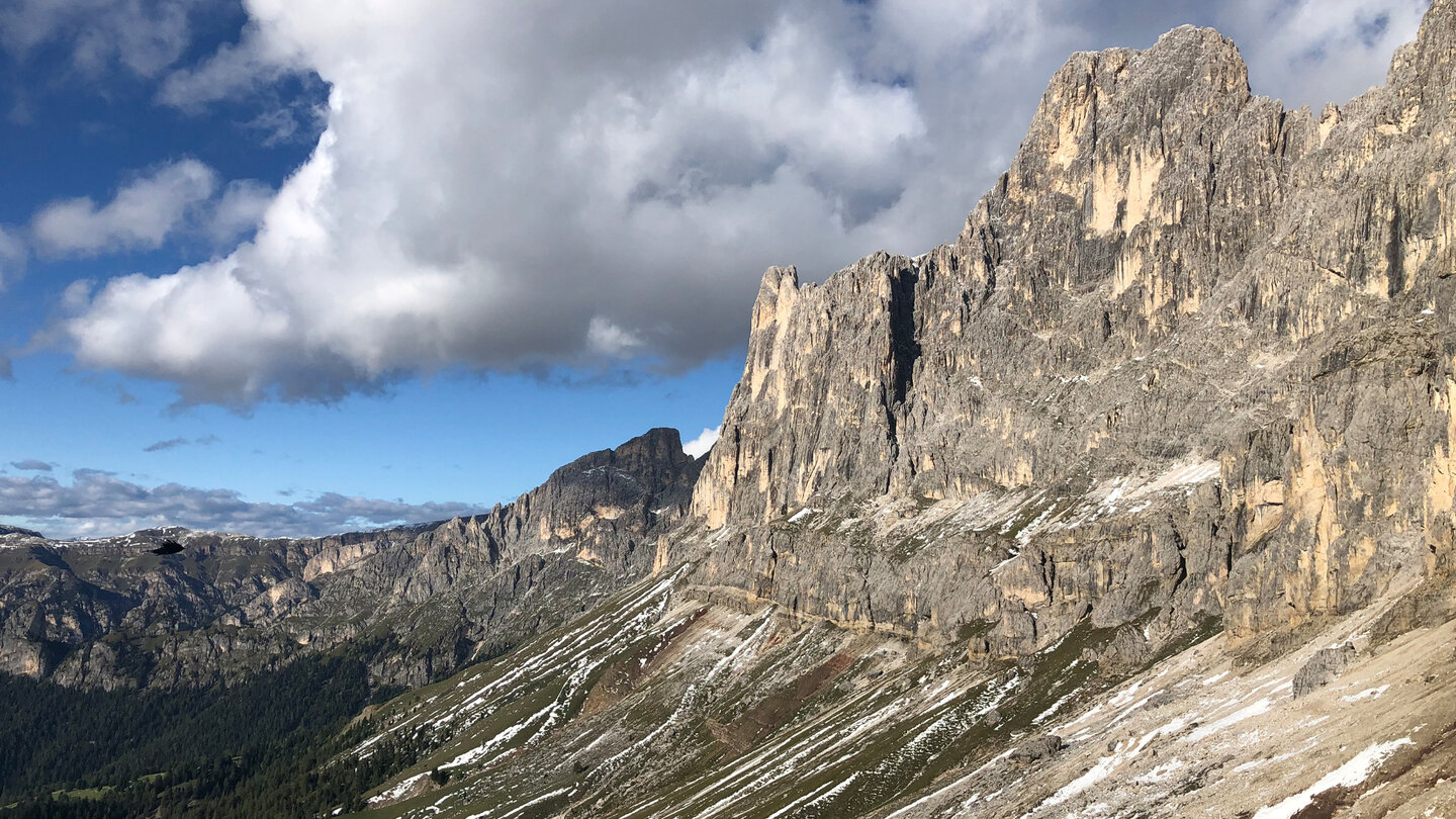 Bergpanorma von der Kölner Hütte im Rosengarten Kölner Hütte im Rosengarten