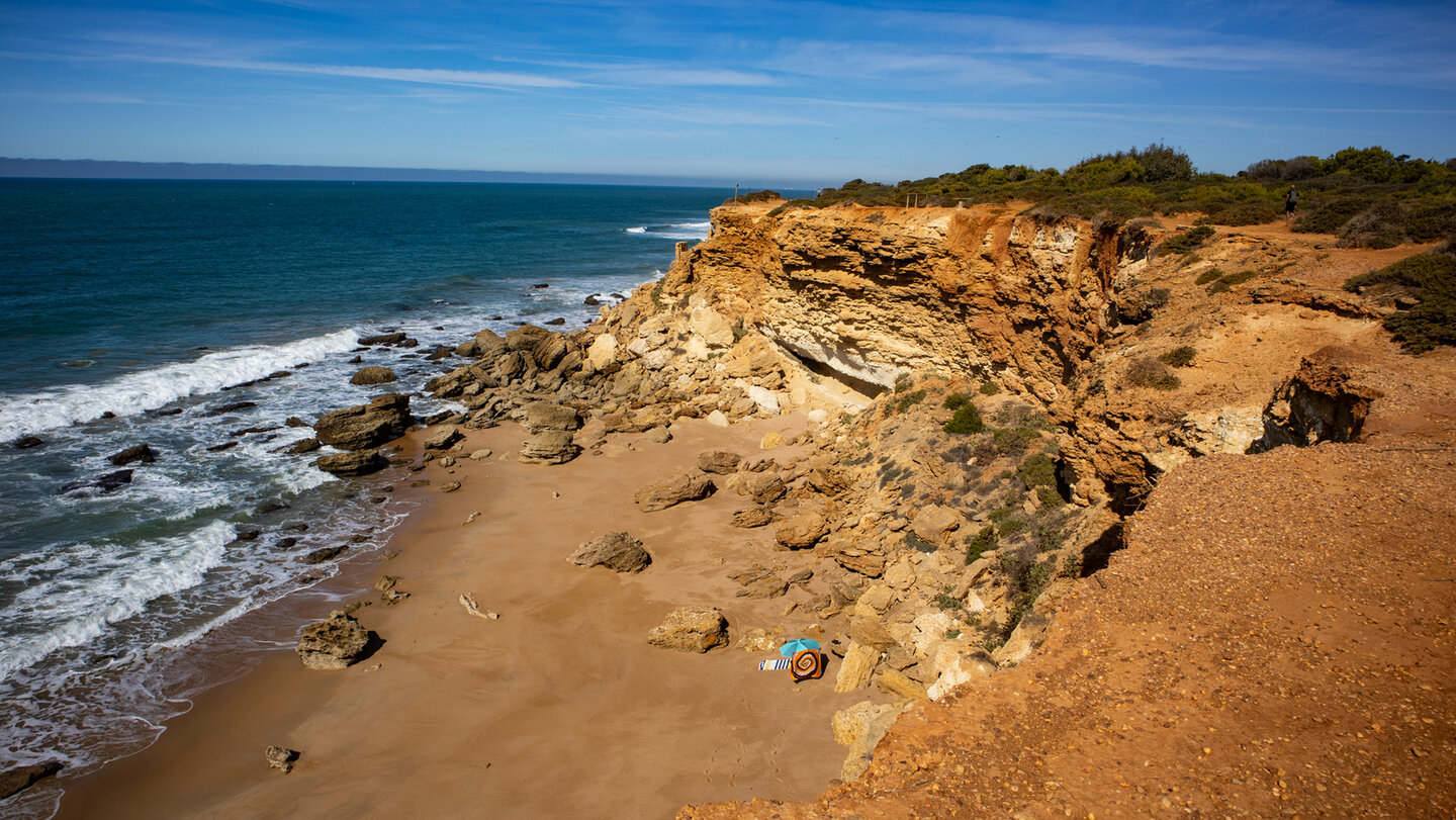 Bucht Cala del Tío Juan de Medina an der Costa de la Luz