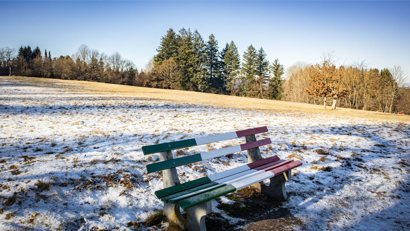 italienische Bank am Europa-Rundwanderweg Dobel | © Sunhikes