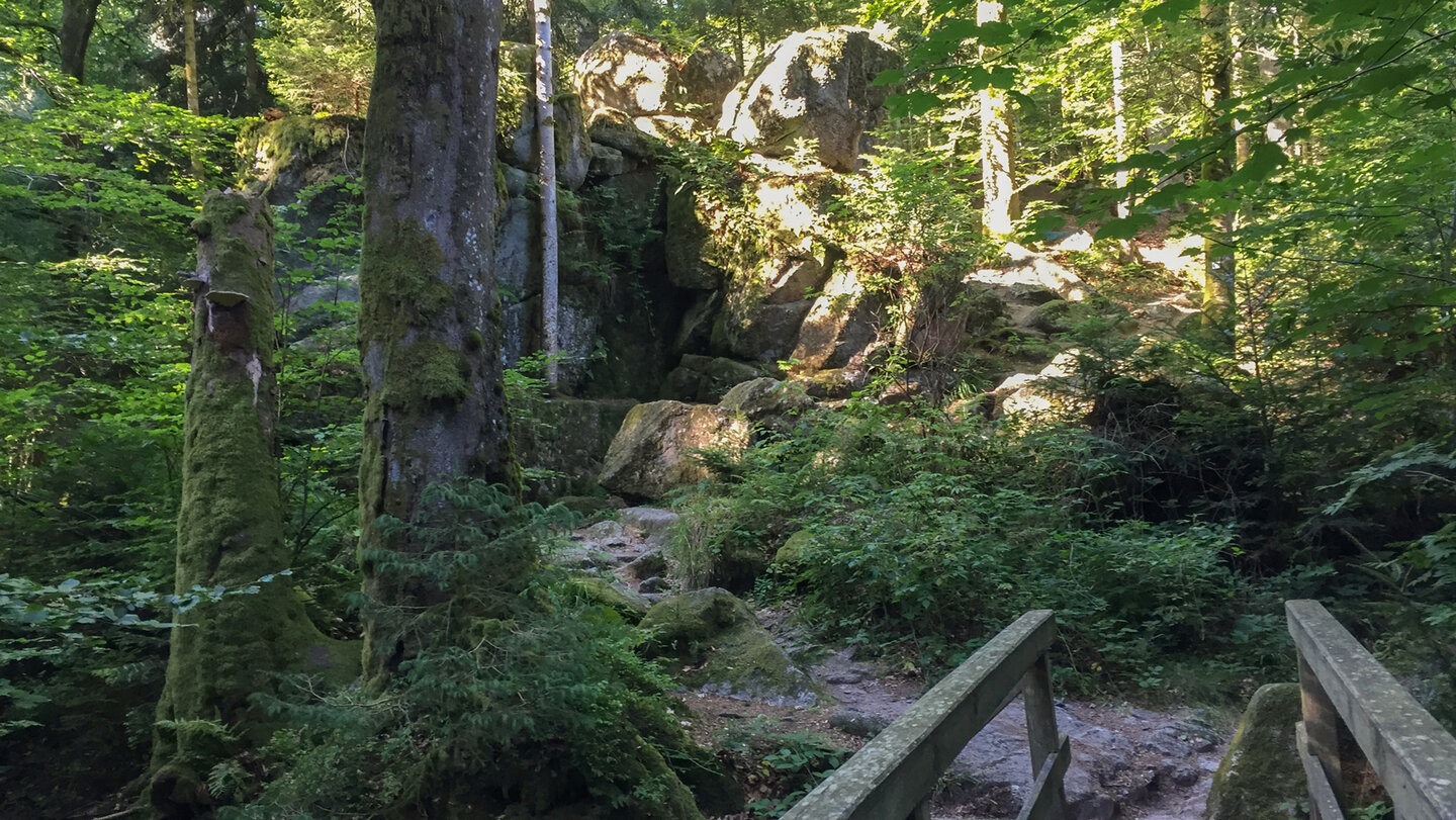 Felsformationen bei der Hans-Knoll-Brücke an der Alb | © Sunhikes