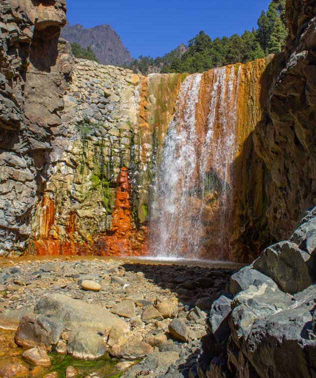 der Wasserfall Cascada de los Colores | © SUNHIKES