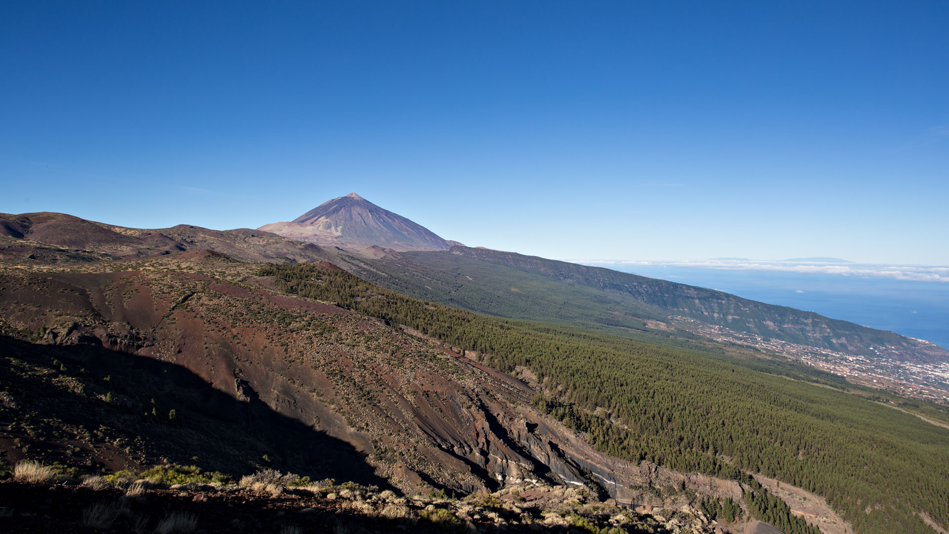 Blick zum Teide vom Aussichtspunkt La Tarta del Teide | © SUNHIKES Blick zum Teide vom Aussichtspunkt La Tarta del Teide | © SUNHIKES