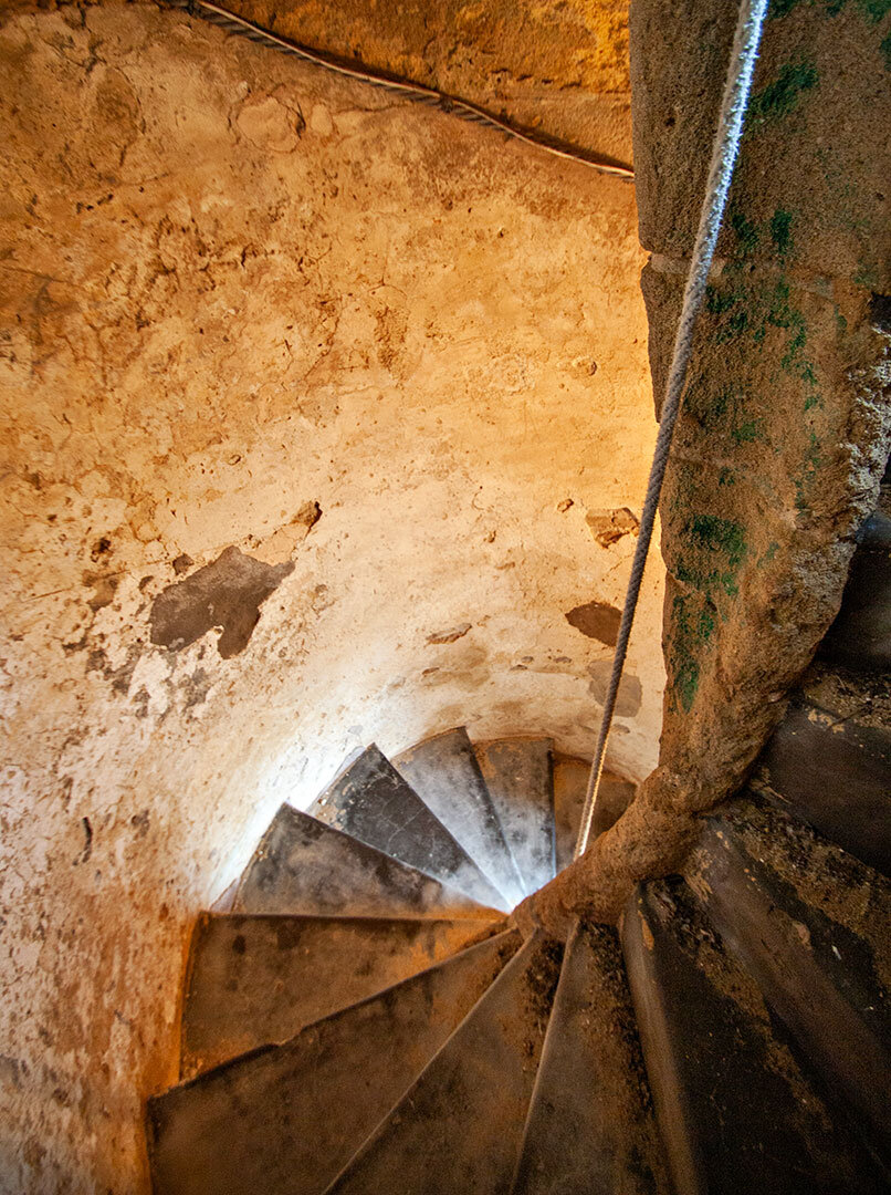 Treppe im Glockentrum der Kirche Santa María la Coronada | © Sunhikes Treppe im Glockentrum | © Sunhikes