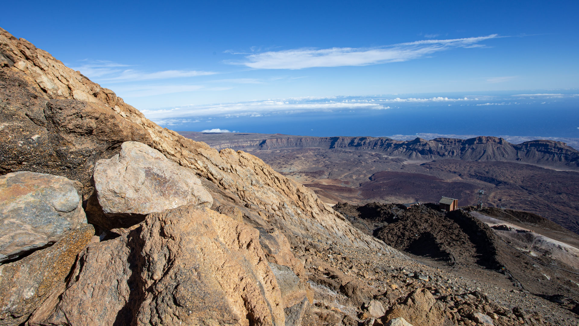 die Bergstation der Teide-Seilbahn vom Wanderweg 10 Telesforo bravo | © SUNHIKES