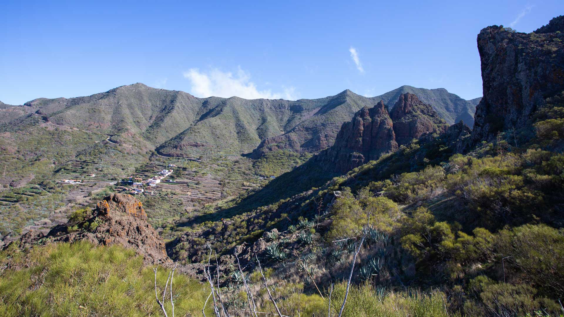 der Weiler Los Carrizales an den Hängen des Teno-Gebirges | © 	 Sunhikes