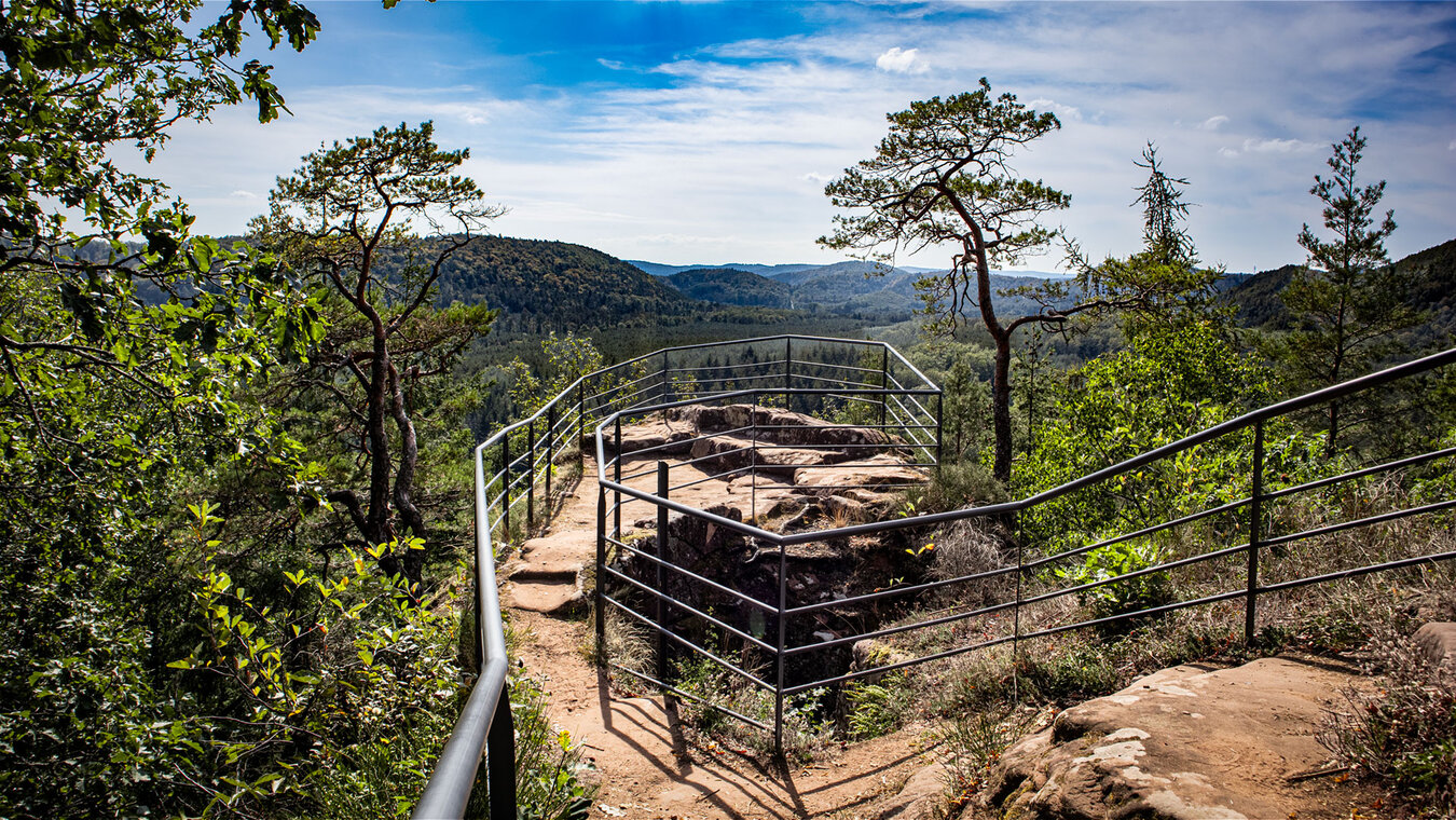 Ausblick vom Château de Waldeck | © Sunhikes