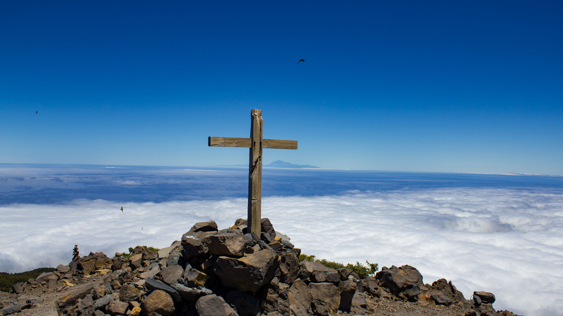 Panorama am Gipfel des Pico de la Nieve auf La Palma | © SUNHIKES