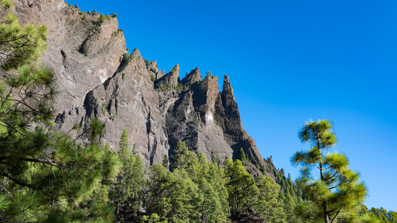 die imposanten Felsspitzen Los Agujeritos oberhalb Los Brecitos | © Sunhikes