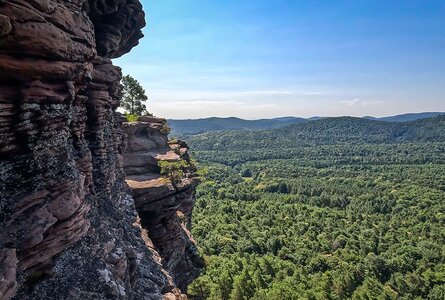 Rötzenfels am Dimbacher Buntsandstein Höhenweg | © Sunhikes