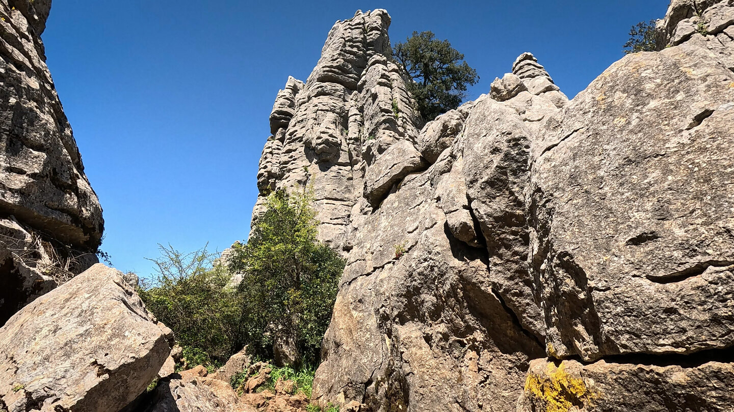 felsige Wanderroute durch den Naturpark El Torcal de Antequera | © Sunhikes felsige Wanderroute durch den El Torcal de Antequera | © Sunhikes
