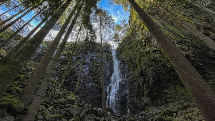 Burgbachwasserfall bei Bad Rippoldsau im Schwarzwald | © Sunhikes Burgbachwasserfall bei Bad Rippoldsau im Schwarzwald | © Sunhikes