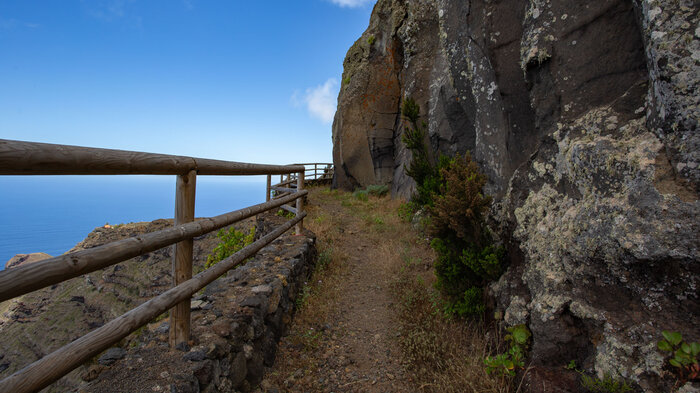der Wanderweg Camino de la Peña am Risco de Tibataje | © 	 Sunhikes