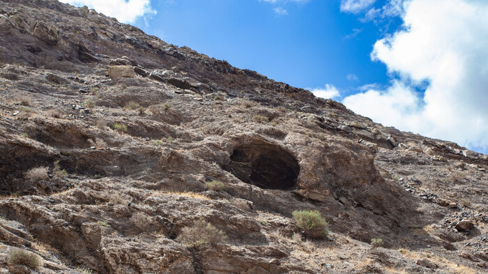 von Erosion geprägtes Wandergebiet am Montaña Muda  | © Sunhikes