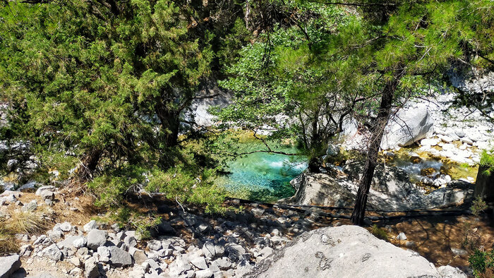 Naturpool in der Samaria-Schlucht | © Sunhikes